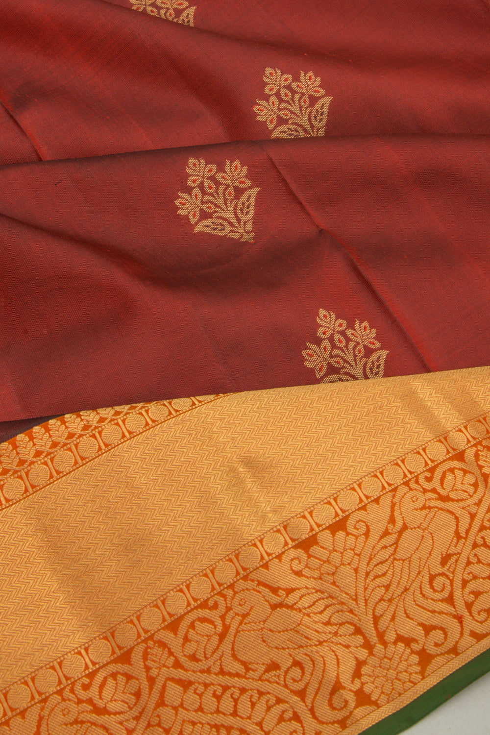 Coimbatore Soft Silk Butta Maroon Saree