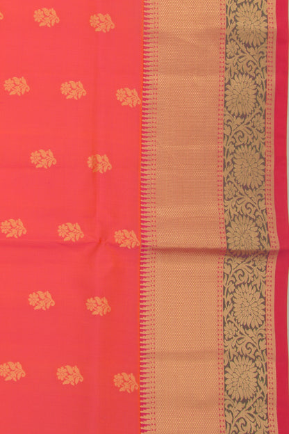 Coimbatore Soft Silk Butta Dual Tone Pink And Orange Saree