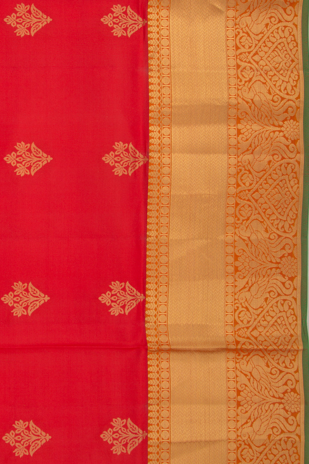 Coimbatore Soft Silk Butta Red Saree
