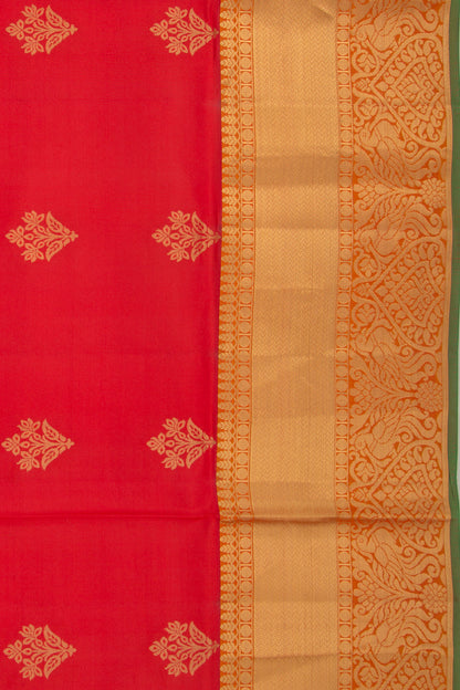 Coimbatore Soft Silk Butta Red Saree