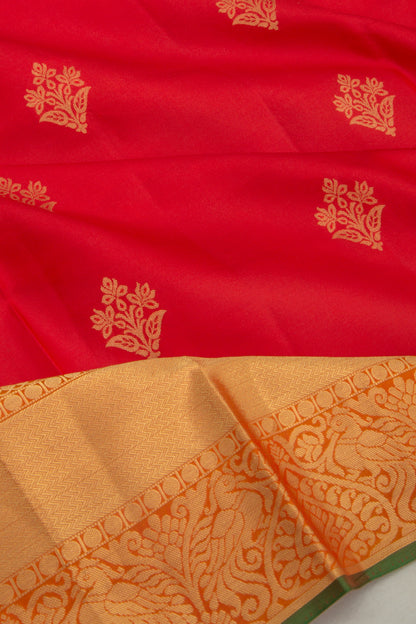 Coimbatore Soft Silk Butta Red Saree
