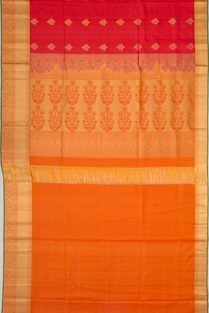 Coimbatore Soft Silk Butta Red Saree