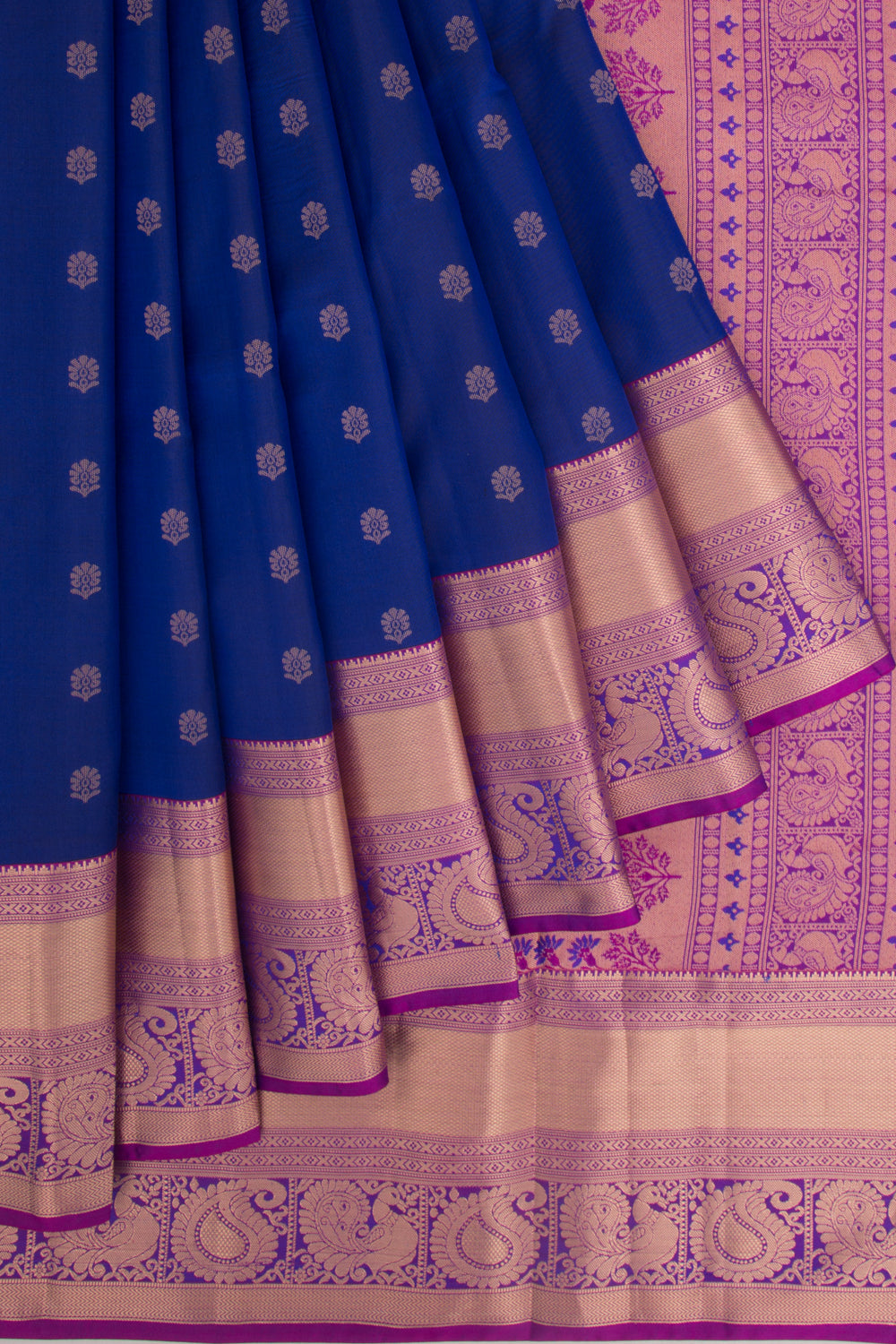 Coimbatore Soft Silk Butta Royal Blue Saree