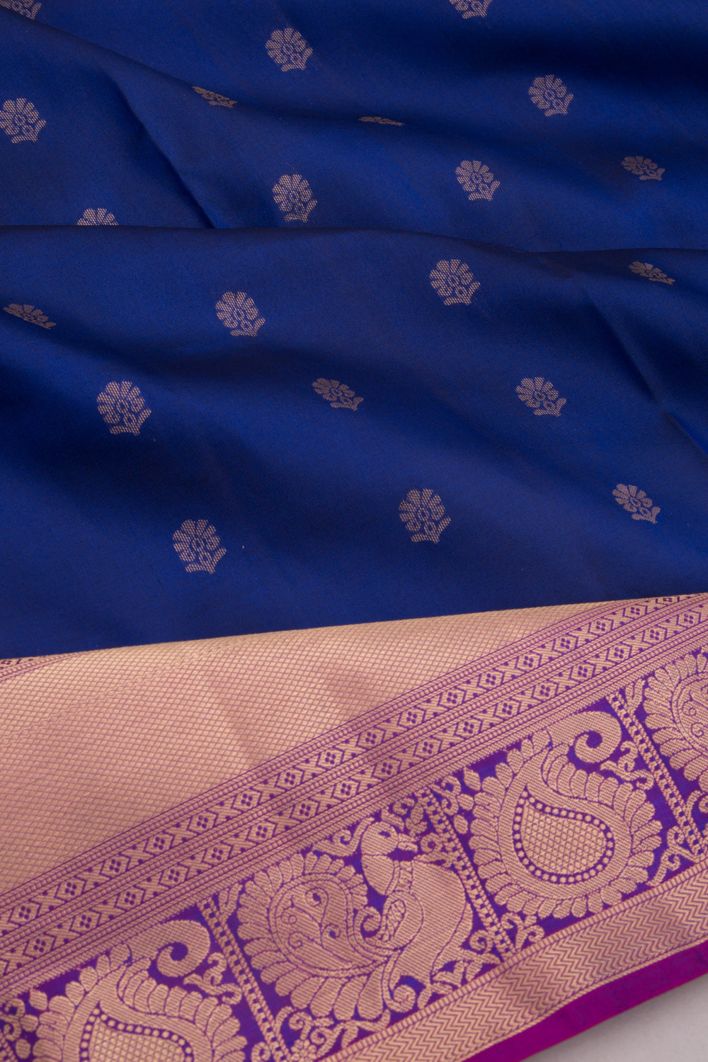 Coimbatore Soft Silk Butta Royal Blue Saree