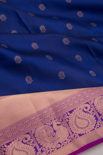 Coimbatore Soft Silk Butta Royal Blue Saree