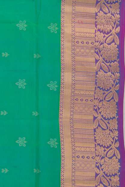 Coimbatore Soft Silk Butta Dual Tone Green Saree