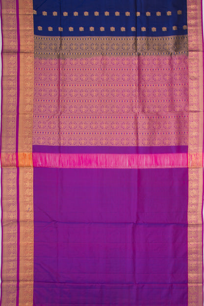 Coimbatore Soft Silk Butta Dark Blue Saree