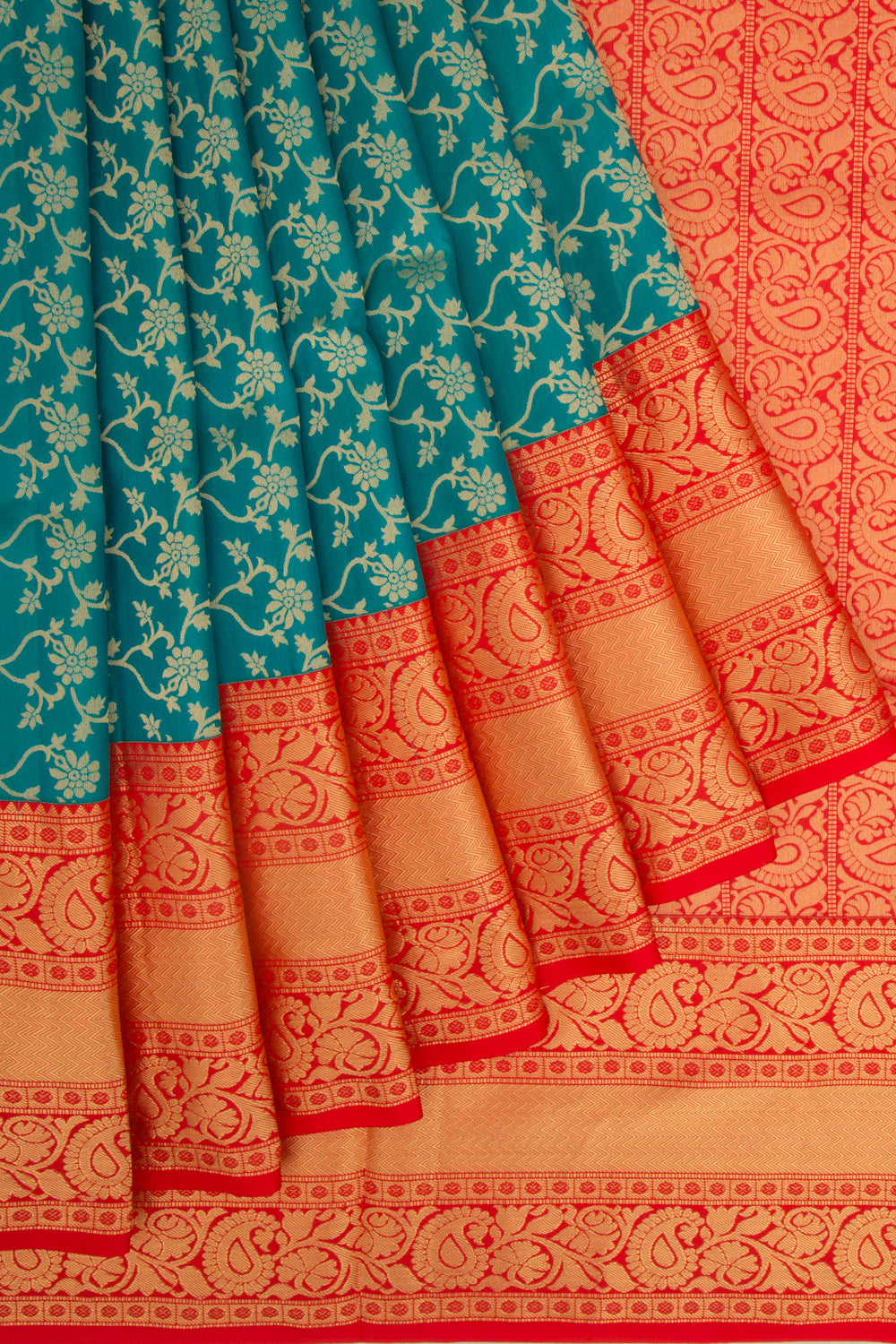 Coimbatore Soft Silk Jaal Sky Blue Saree