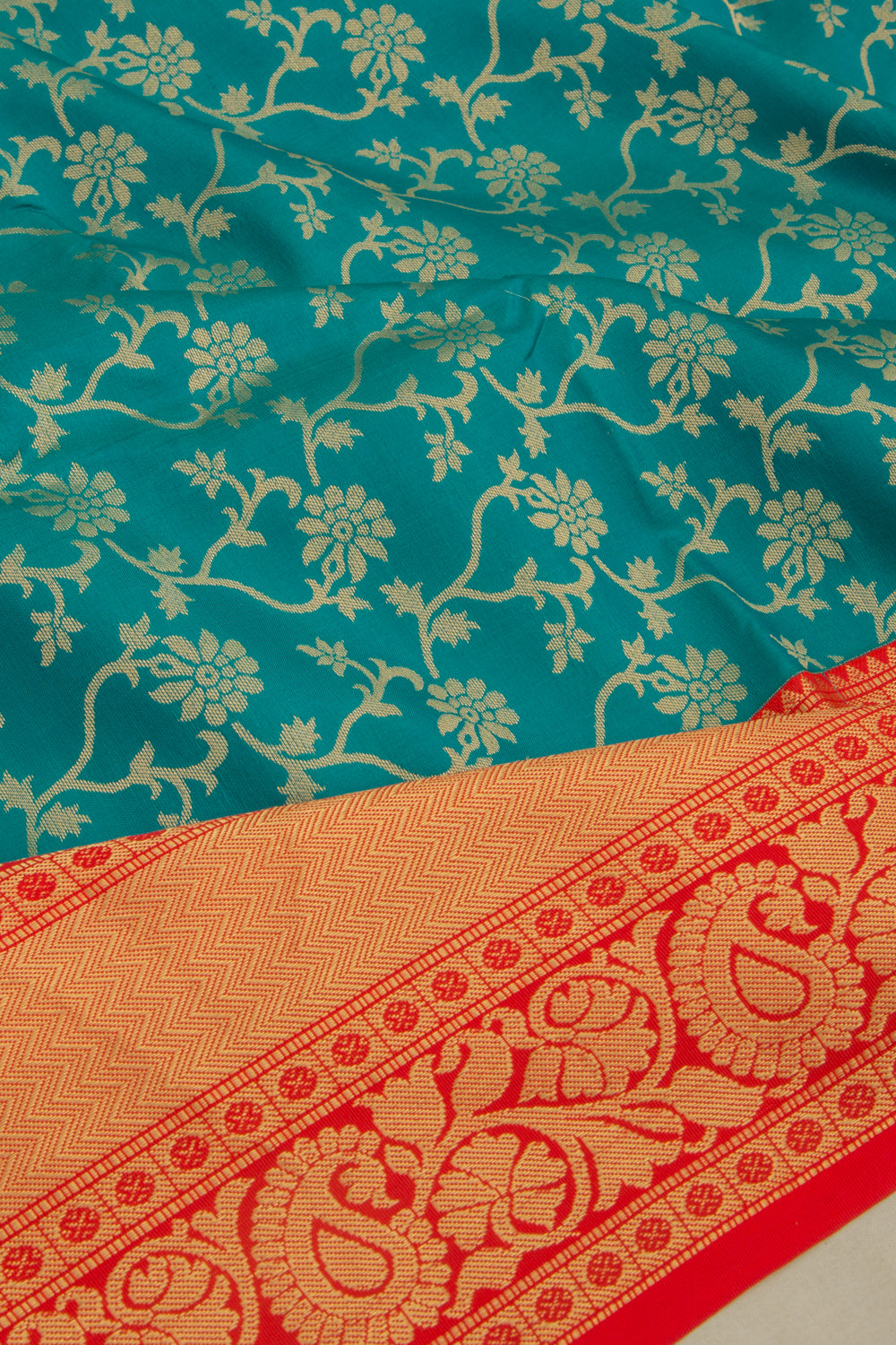 Coimbatore Soft Silk Jaal Sky Blue Saree