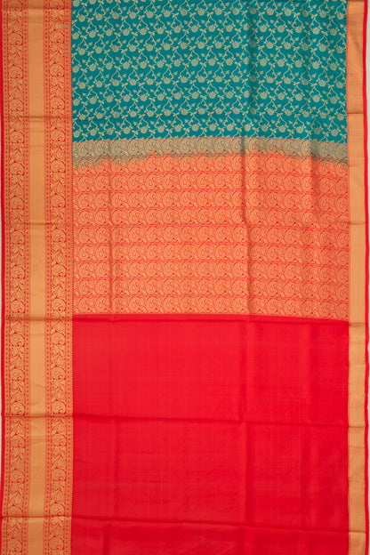 Coimbatore Soft Silk Jaal Sky Blue Saree