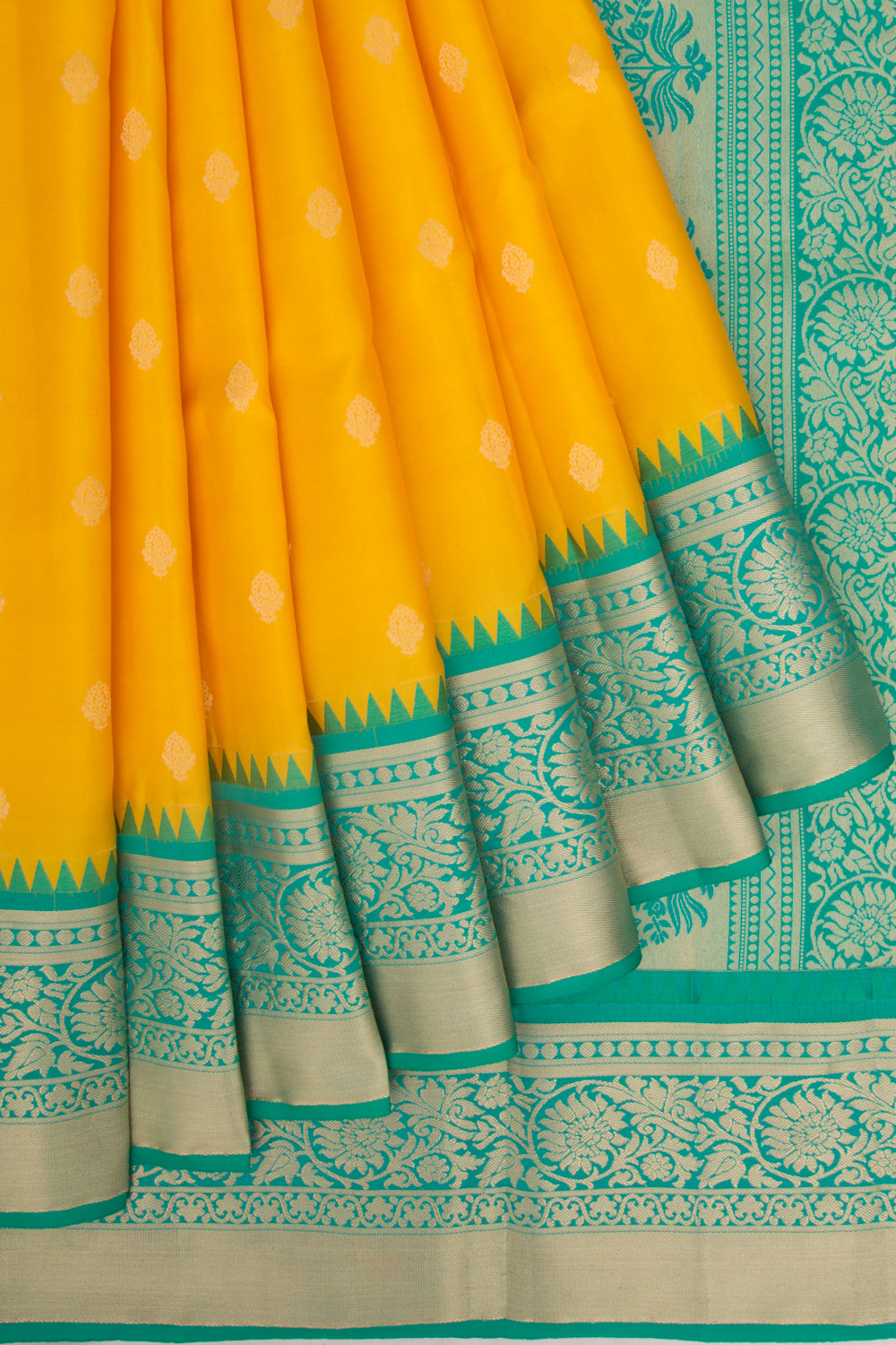 Coimbatore Soft Silk Butta Yellow Saree
