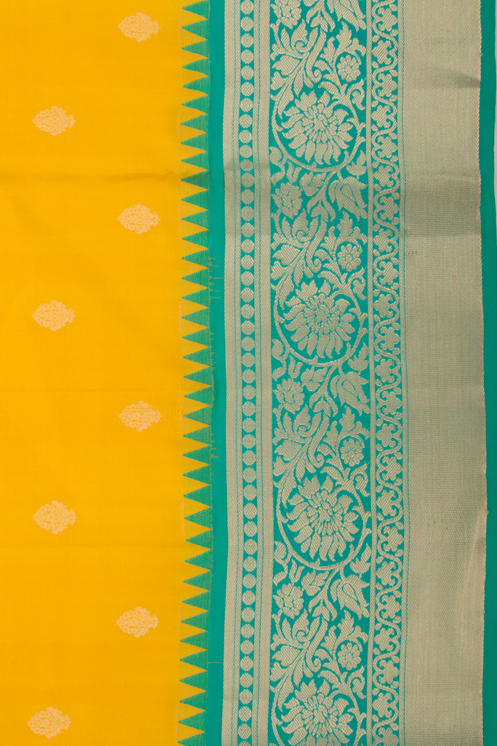 Coimbatore Soft Silk Butta Yellow Saree