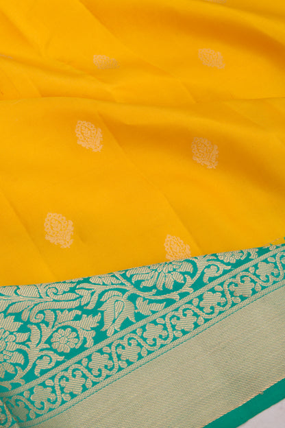 Coimbatore Soft Silk Butta Yellow Saree