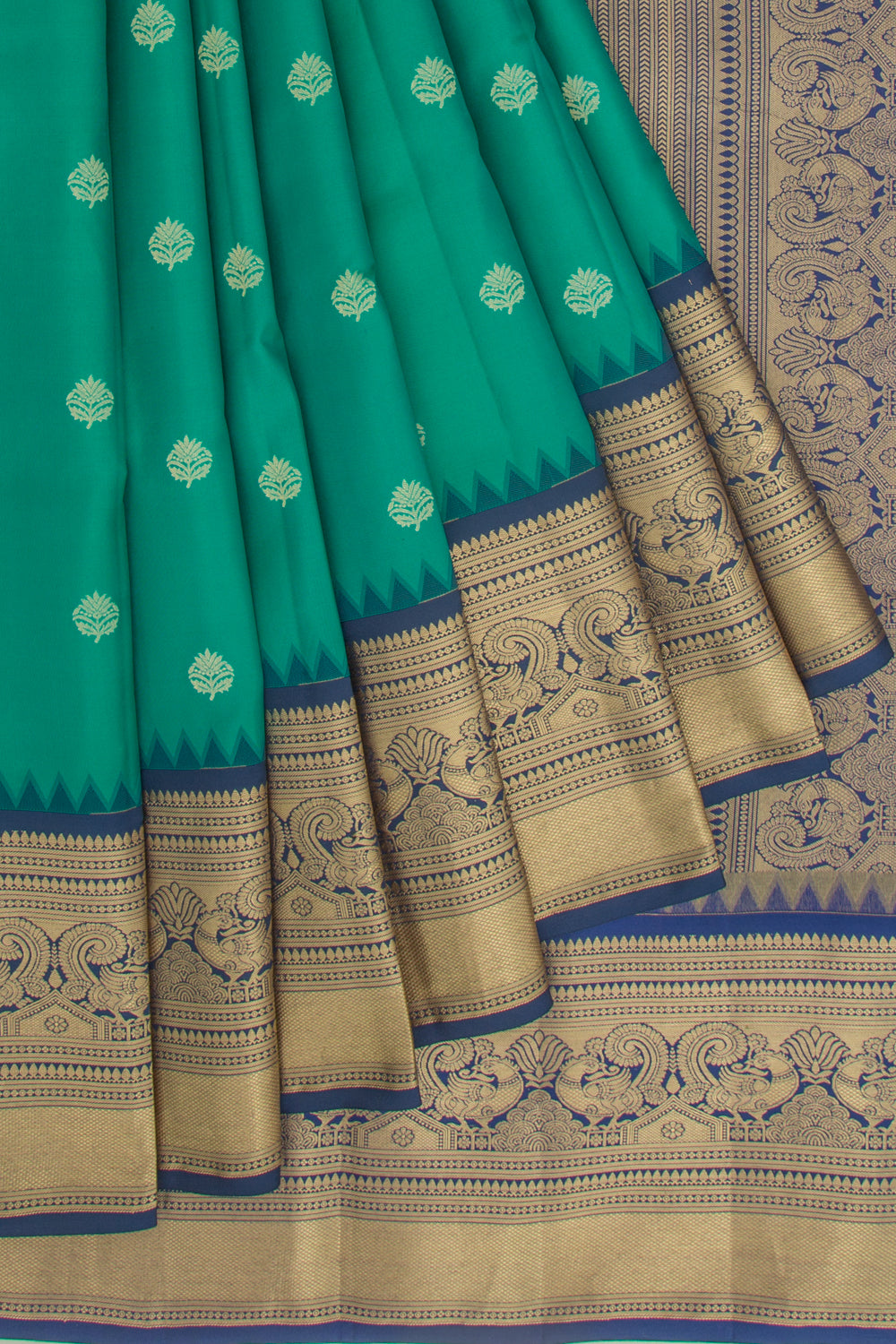 Coimbatore Soft Silk Butta Green Saree