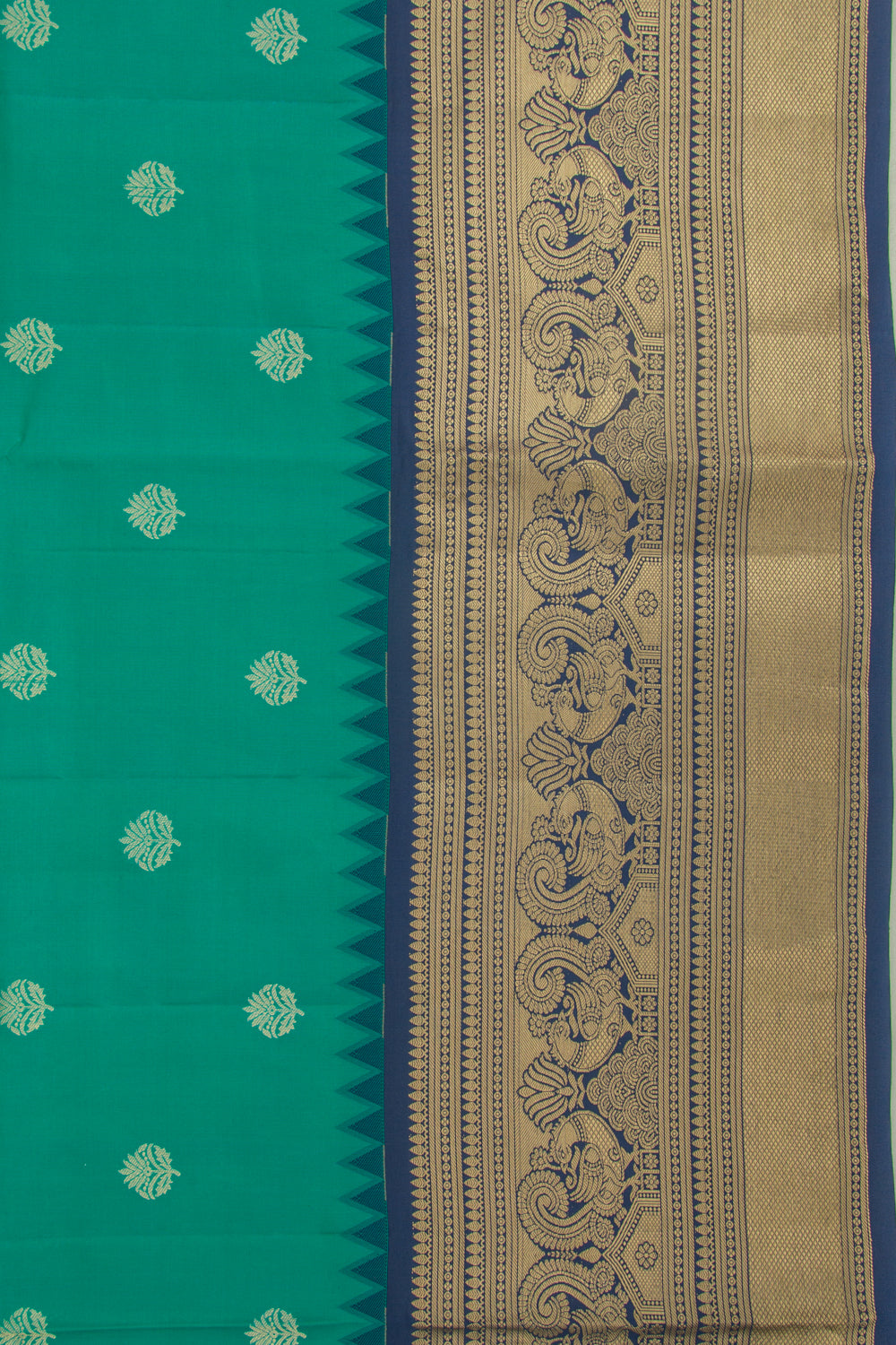 Coimbatore Soft Silk Butta Green Saree