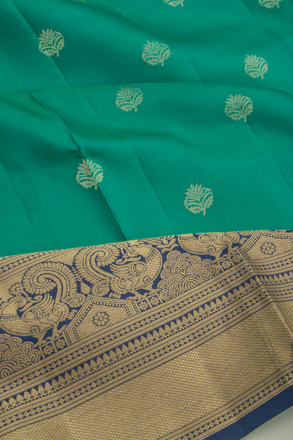 Coimbatore Soft Silk Butta Green Saree