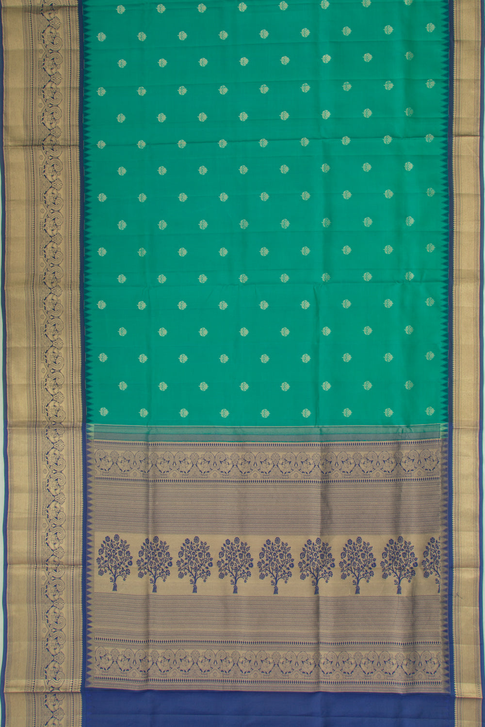 Coimbatore Soft Silk Butta Green Saree