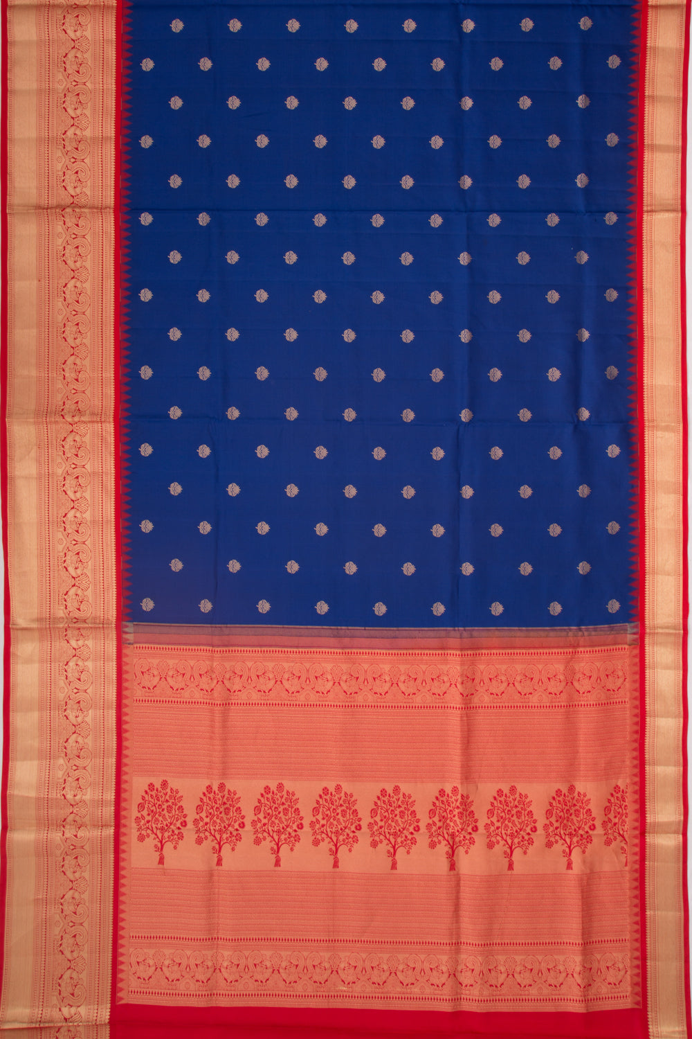 Coimbatore Soft Silk Butta Royal Blue Saree