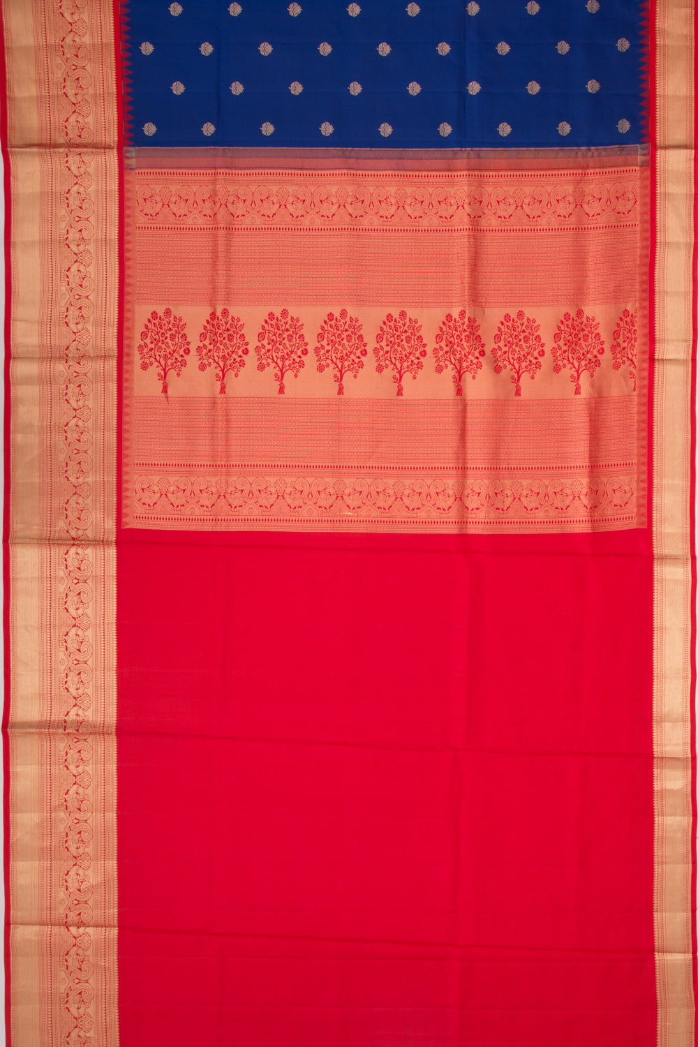 Coimbatore Soft Silk Butta Royal Blue Saree