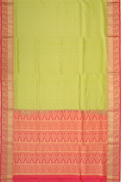 Coimbatore Soft Silk Brocade Green Saree