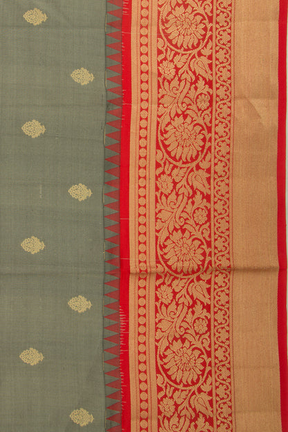 Coimbatore Soft Silk Butta Grey Saree