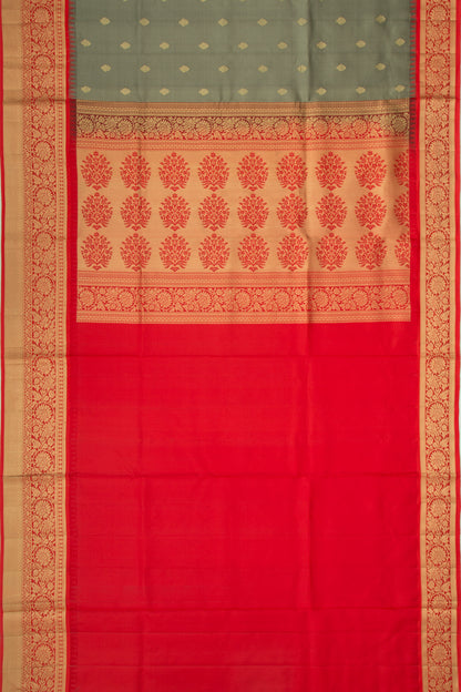 Coimbatore Soft Silk Butta Grey Saree