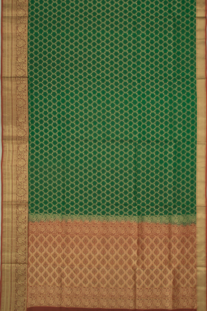 Coimbatore Soft Silk Brocade Green Saree