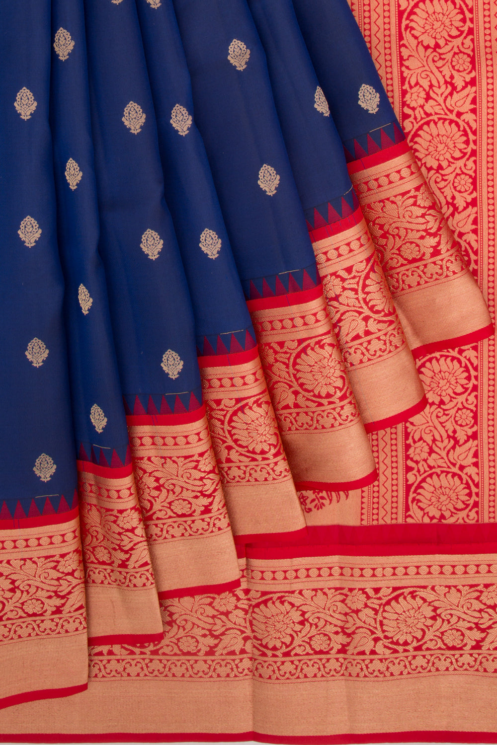 Coimbatore Soft Silk Butta Dark Blue Saree
