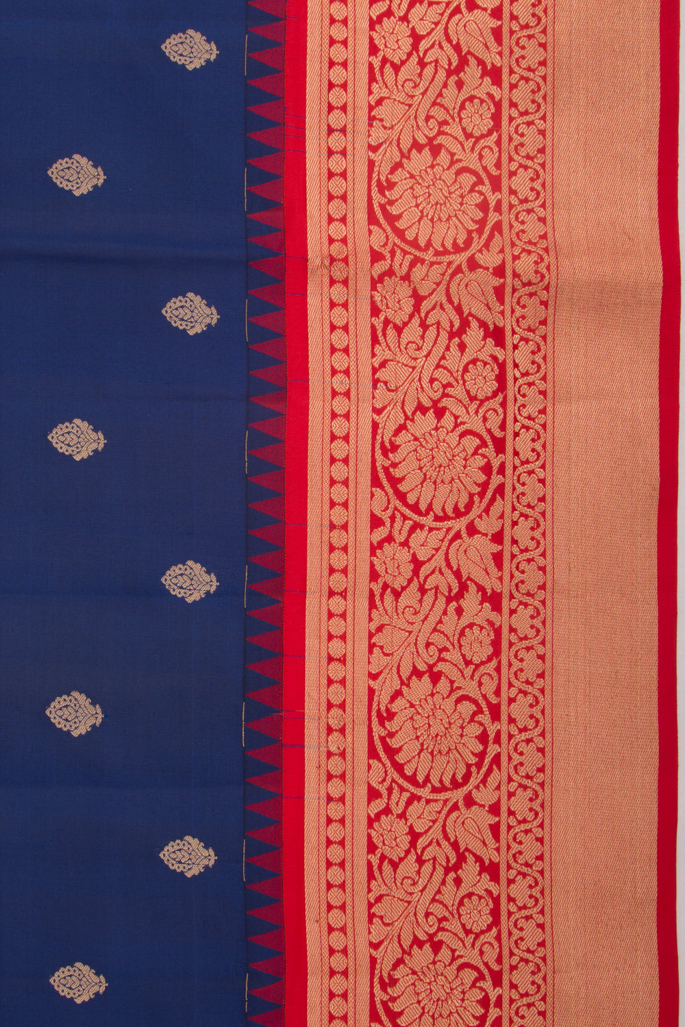 Coimbatore Soft Silk Butta Dark Blue Saree