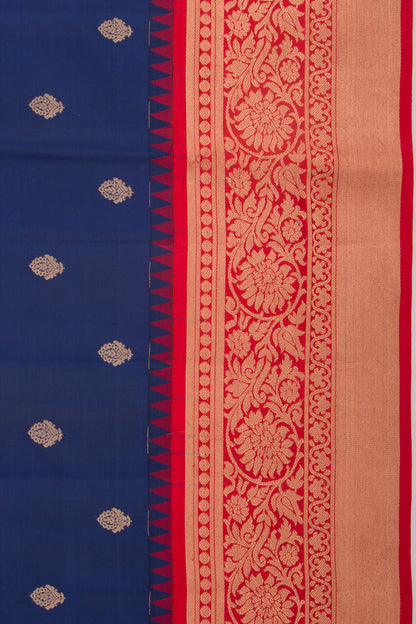 Coimbatore Soft Silk Butta Dark Blue Saree