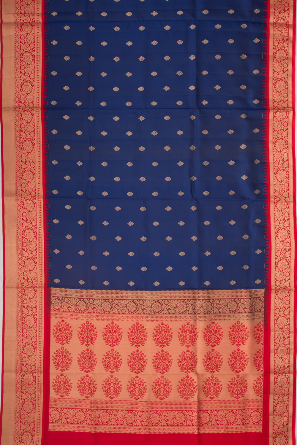 Coimbatore Soft Silk Butta Dark Blue Saree