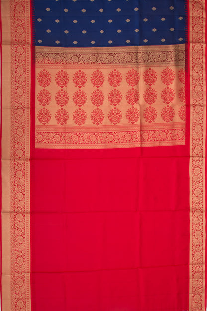 Coimbatore Soft Silk Butta Dark Blue Saree