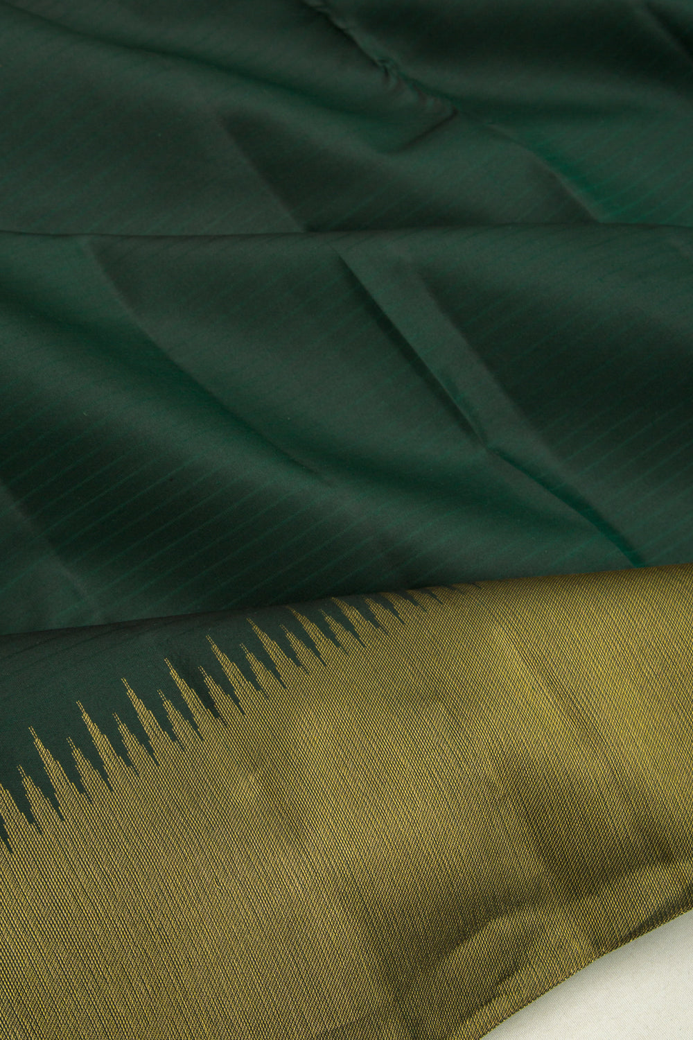 Taranga Kanchi Silk Jacquard Bottle Green Saree
