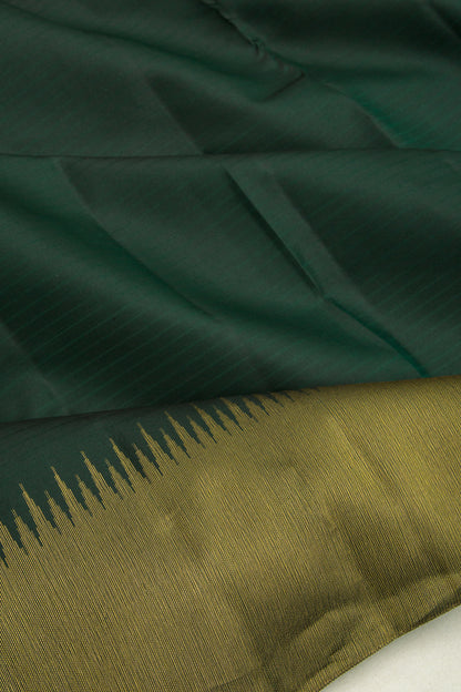 Taranga Kanchi Silk Jacquard Bottle Green Saree