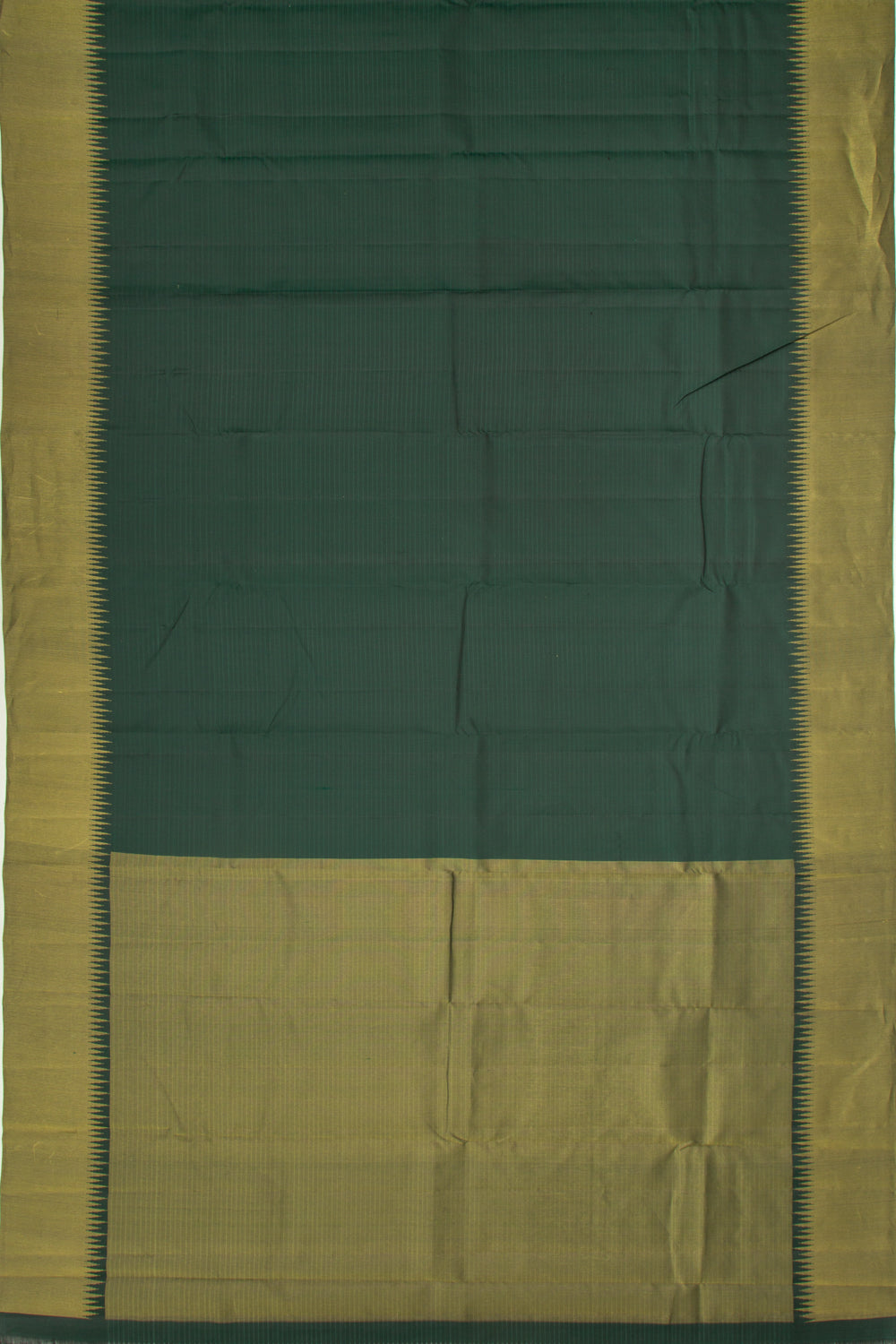 Taranga Kanchi Silk Jacquard Bottle Green Saree