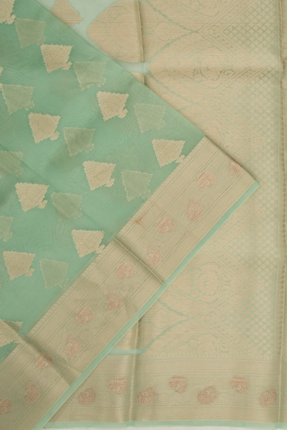 Organza Butta Green Saree
