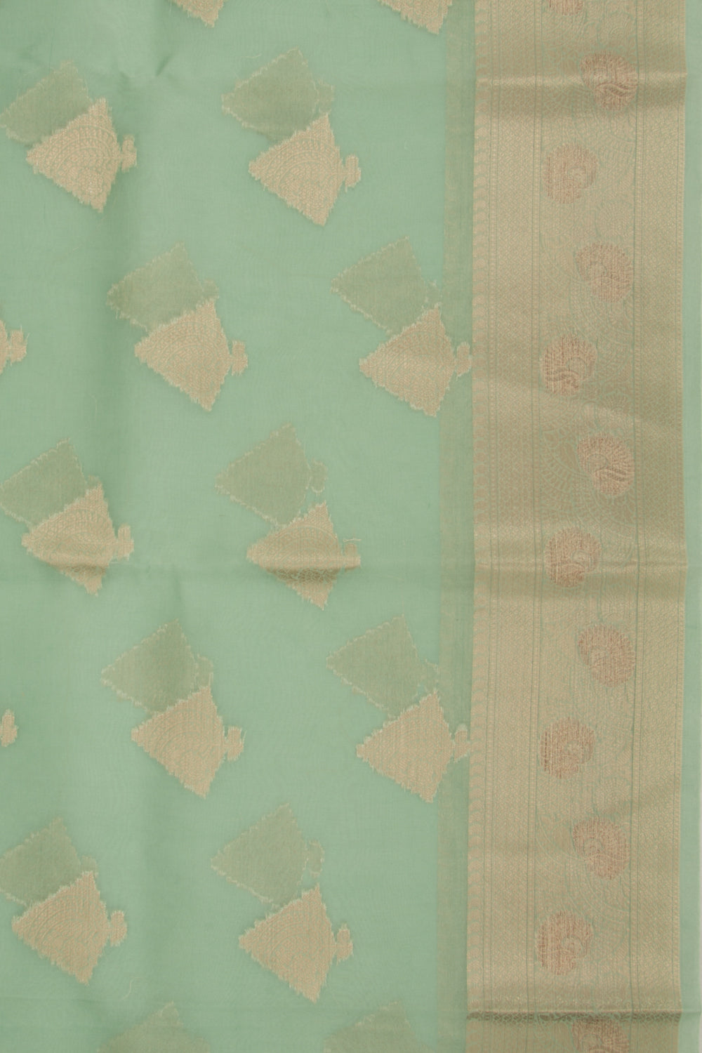 Organza Butta Green Saree