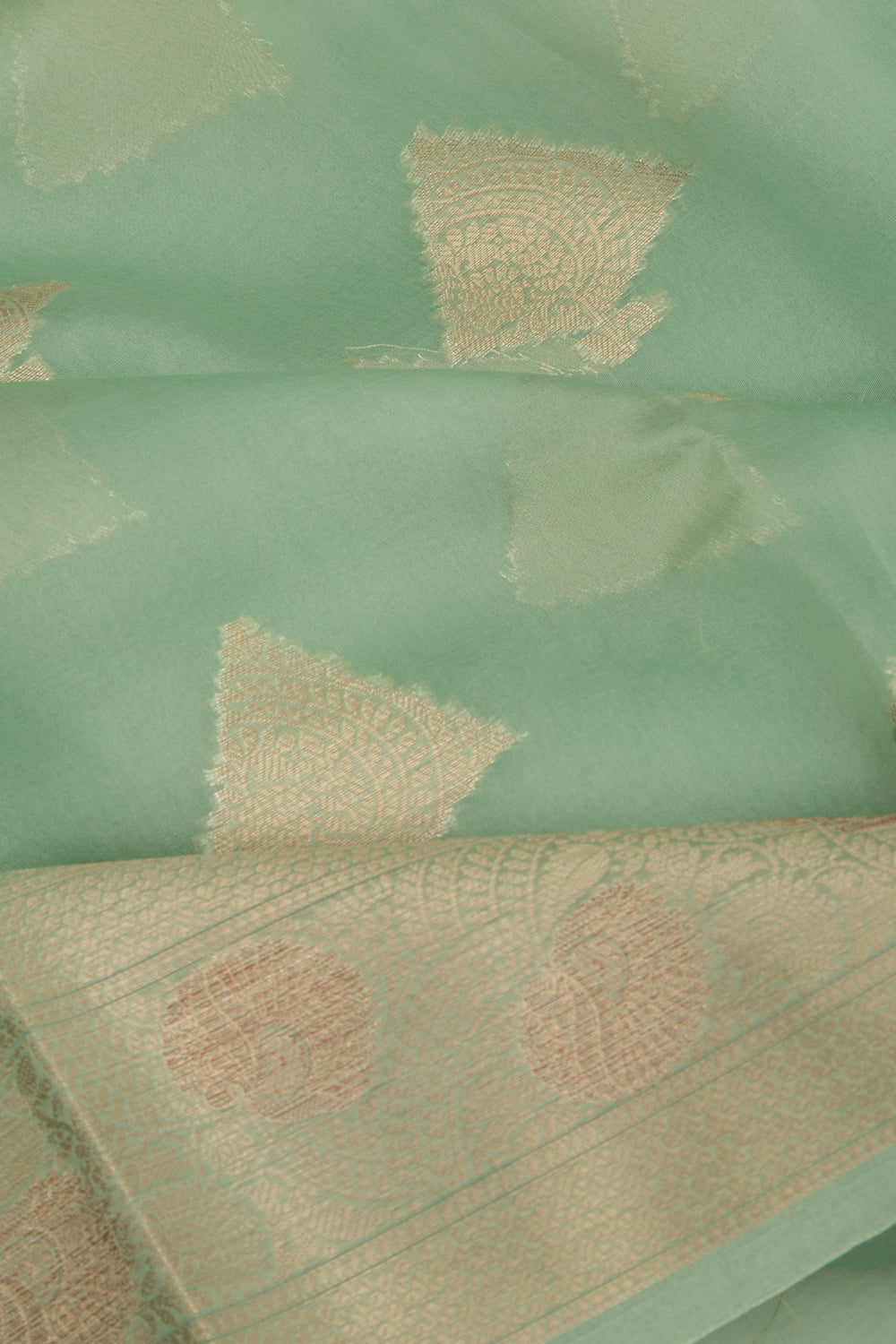 Organza Butta Green Saree