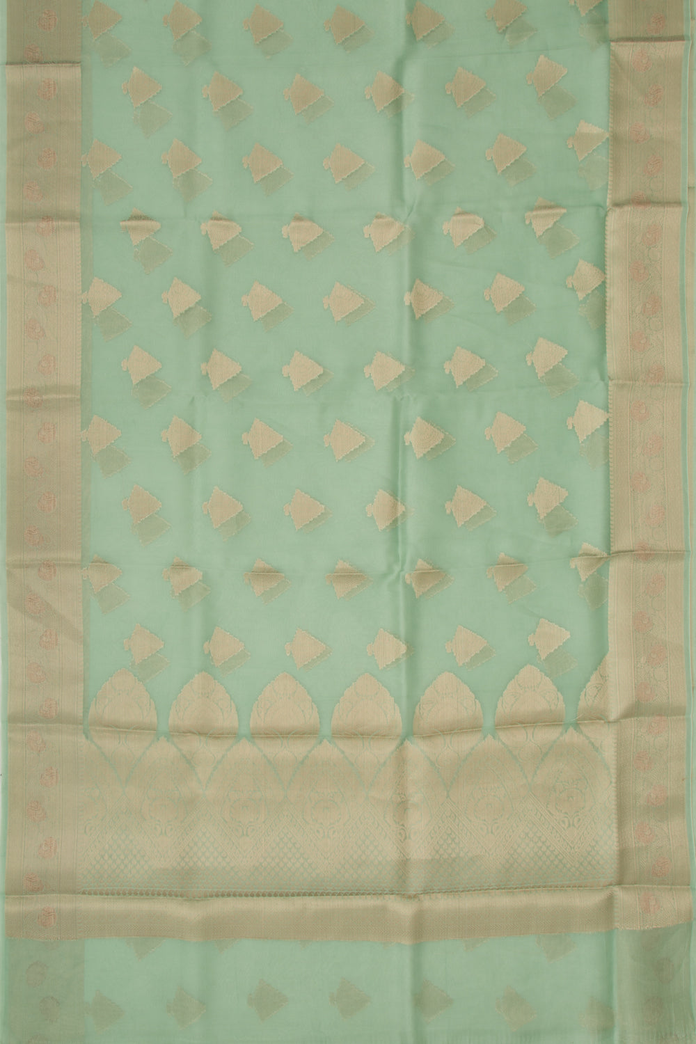 Organza Butta Green Saree
