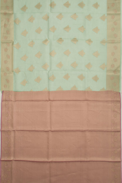 Organza Butta Green Saree