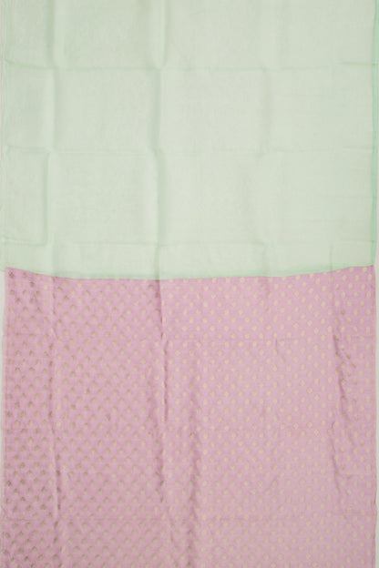 Organza Embroidery Butta Green Saree
