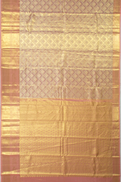 Taranga Kanchi Silk Tissue Brocade Pink Saree
