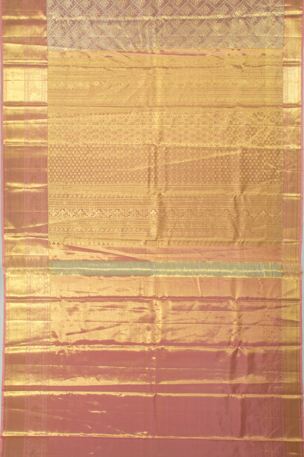 Taranga Kanchi Silk Tissue Brocade Pink Saree