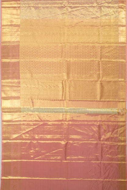 Taranga Kanchi Silk Tissue Jaal Pink Saree