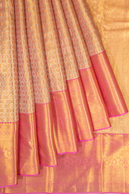 Taranga Kanchi Silk Tissue Brocade Pink Saree