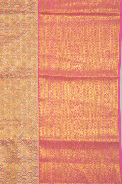 Taranga Kanchi Silk Tissue Brocade Pink Saree