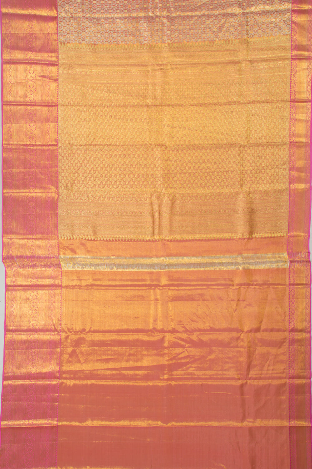 Taranga Kanchi Silk Tissue Brocade Pink Saree