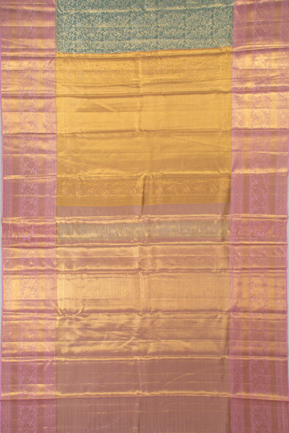 Taranga Kanchi Silk Tissue Jaal Blue Saree