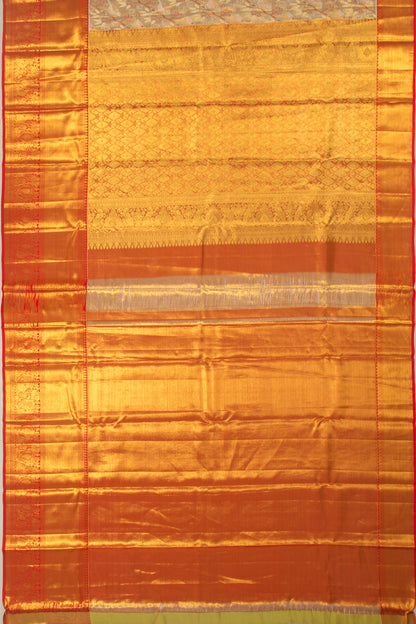 Taranga Kanchi Silk Tissue Jaal Gold Saree