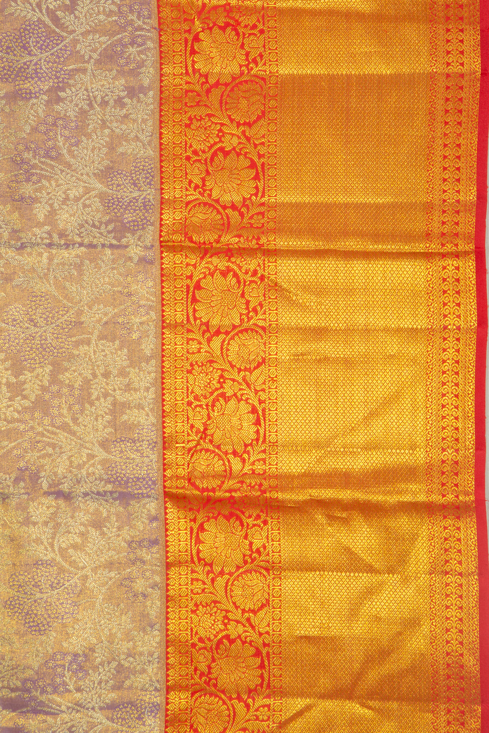 Taranga Kanchi Silk Brocade Lavender Saree